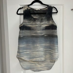Olive & Oak split back watercolor tank